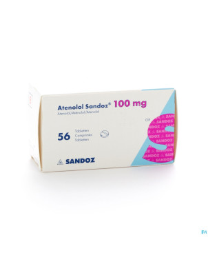 Atenolol sandoz 100mg tabl  56x100mg