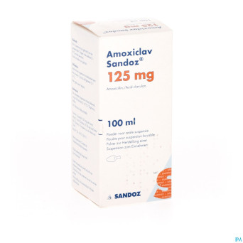 Amoxiclav sandoz 125mg/5ml pd susp100ml