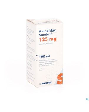 Amoxiclav sandoz 125mg/5ml pd susp100ml