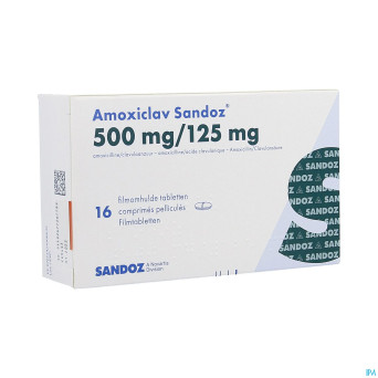Amoxiclav sandoz 500/125 mg comp 16