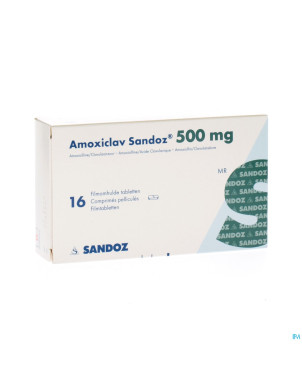 Amoxiclav sandoz 500/125 mg comp 16