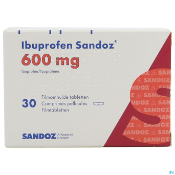 Ibuprofen sandoz 600mg comp pell 30