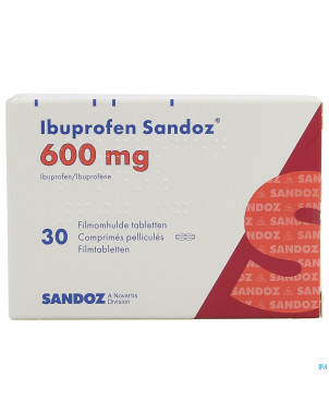 Ibuprofen sandoz 600mg comp pell 30