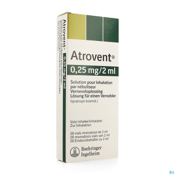 Atrovent monodose 0,25mg/2ml vials 20