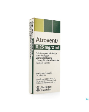 Atrovent monodose 0,25mg/2ml vials 20