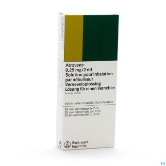 Atrovent monodose 0,25mg/2ml vials 20