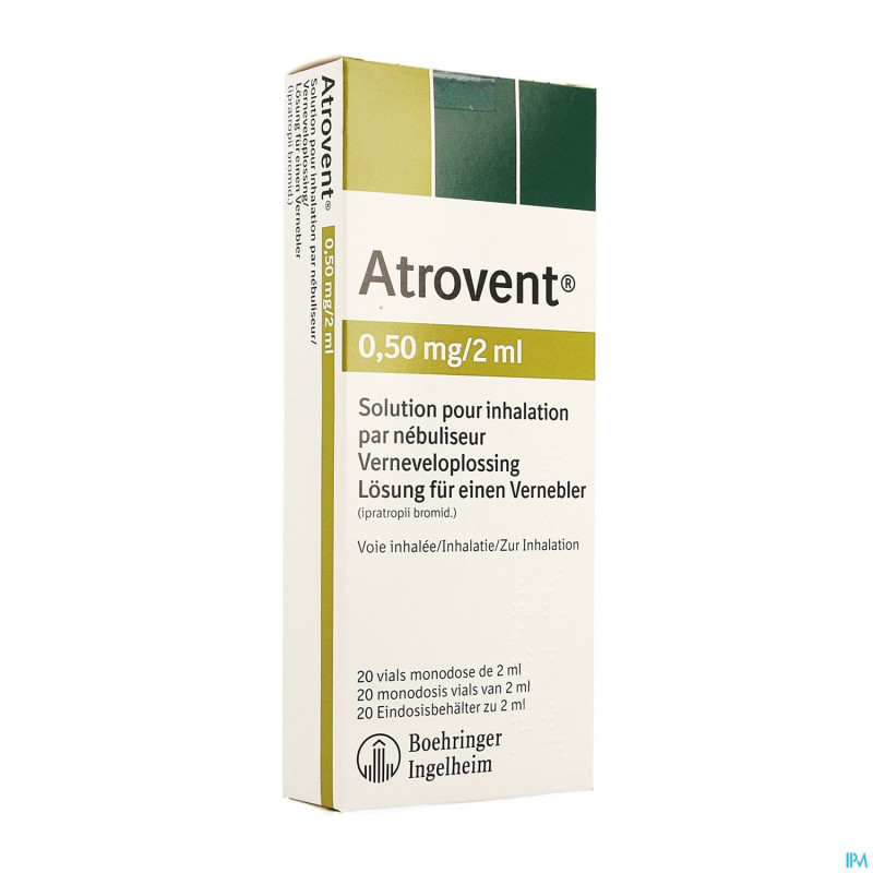 Atrovent monodose 0,50mg/2ml vials 20