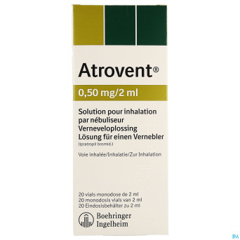 Atrovent monodose 0,50mg/2ml vials 20