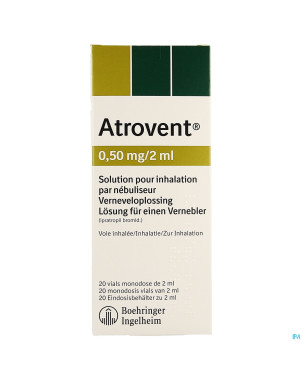 Atrovent monodose 0,50mg/2ml vials 20
