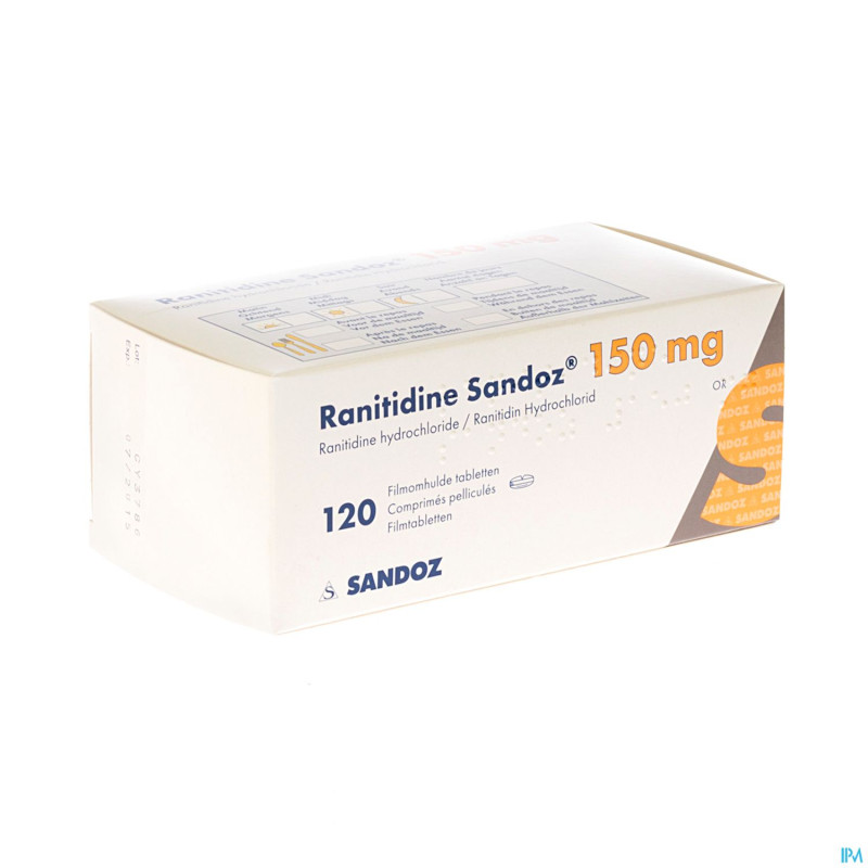 Ranitidine sandoz 150mg tabl 120x150mg new sandoz