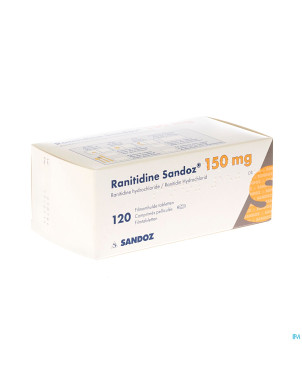 Ranitidine sandoz 150mg tabl 120x150mg new sandoz