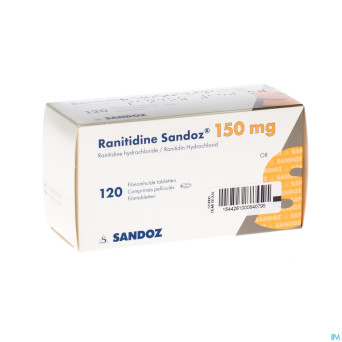 Ranitidine sandoz 150mg tabl 120x150mg new sandoz