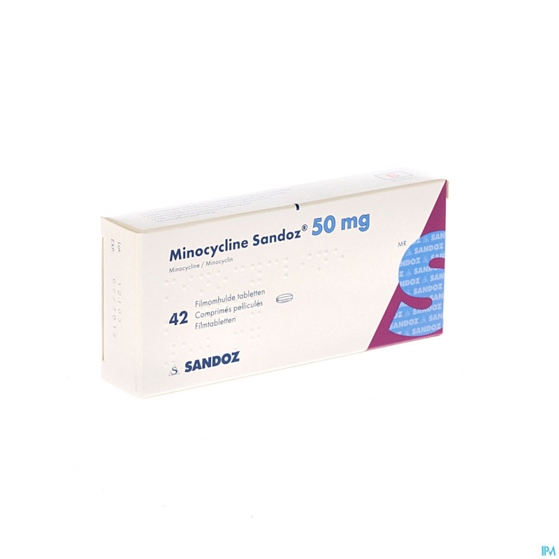 Minocycline sandoz 50 mg comp pell 42 x 50 mg