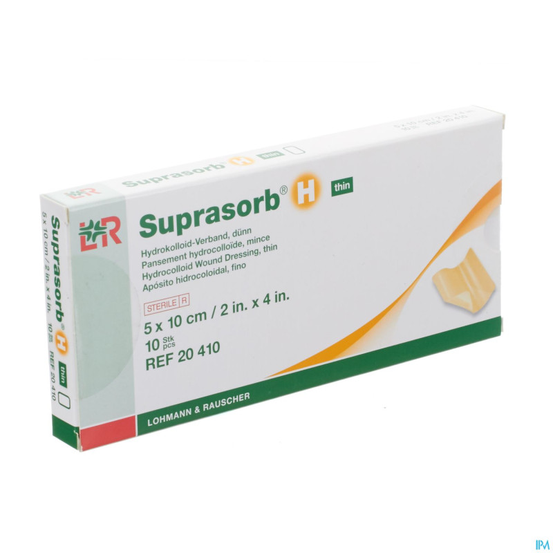 Suprasorb h fin cp steril    5x10cm  10 20410
