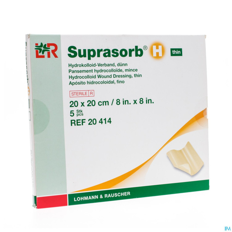 Suprasorb h fin cp steril    20x20cm   5 20414
