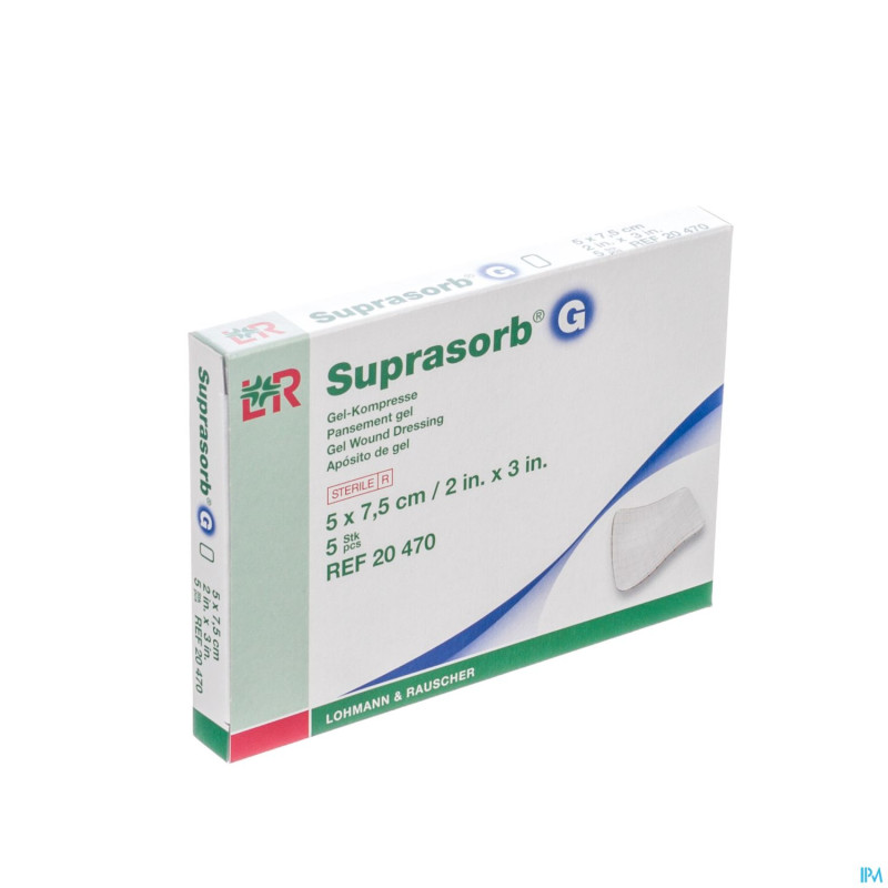 Suprasorb g gel cp steril    5x7,5cm   5 20470