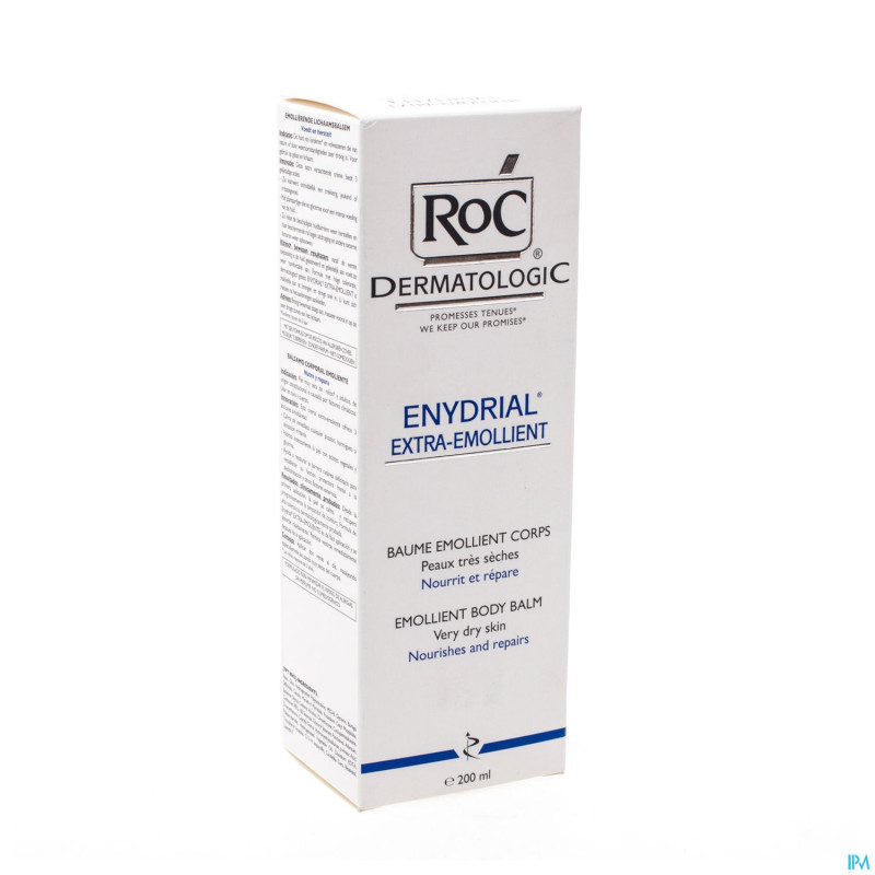 Roc enydrial extra-emollient baume corps 200ml