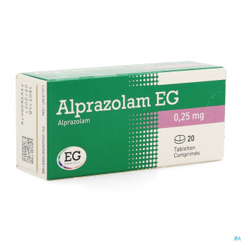 Alprazolam eg    comp 20x0,25mg