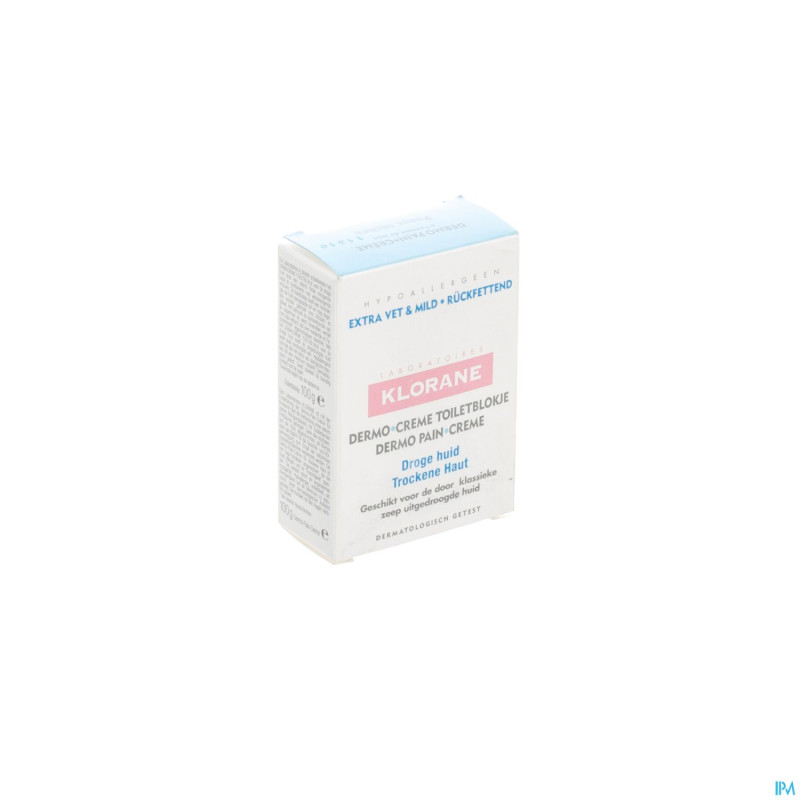 Klorane dermo pain peaux seches    100g