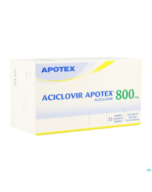 Aciclovir 800 apotex comp sec 35 x 800 mg