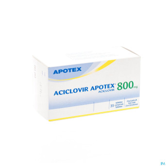 Aciclovir 800 apotex comp sec 35 x 800 mg
