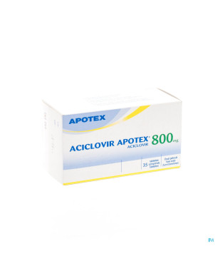 Aciclovir 800 apotex comp sec 35 x 800 mg