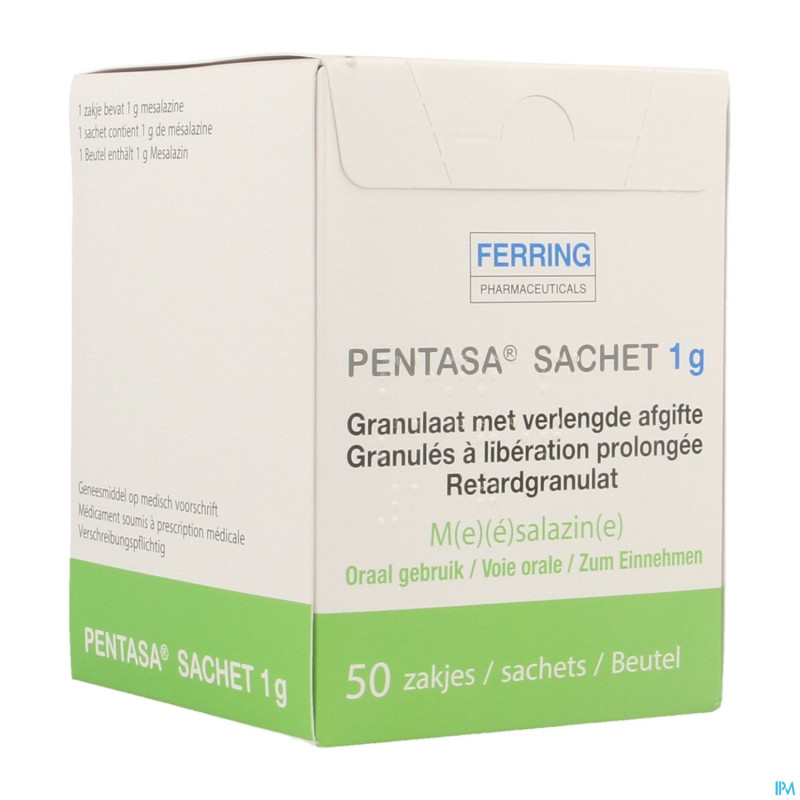 Pentasa sach gran  50 x 1 g