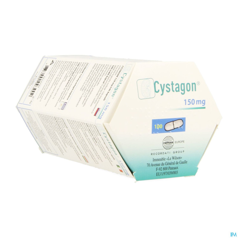 Cystagon caps 100 x 150 mg