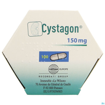 Cystagon caps 100 x 150 mg