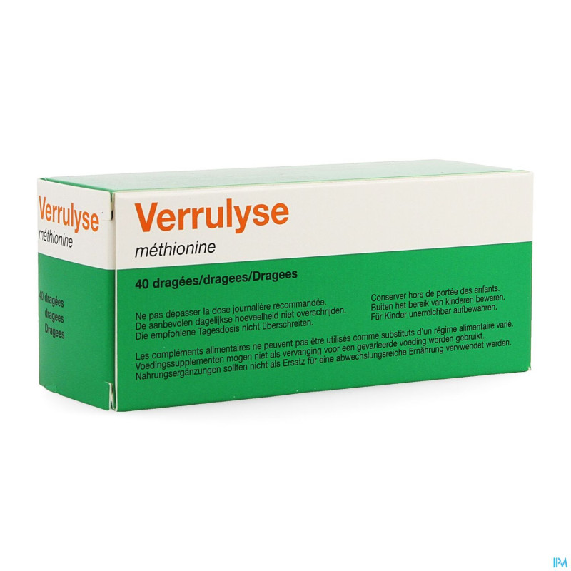 Verrulyse methionine nf drag. 40