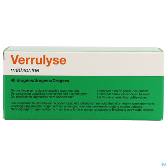 Verrulyse methionine nf drag. 40