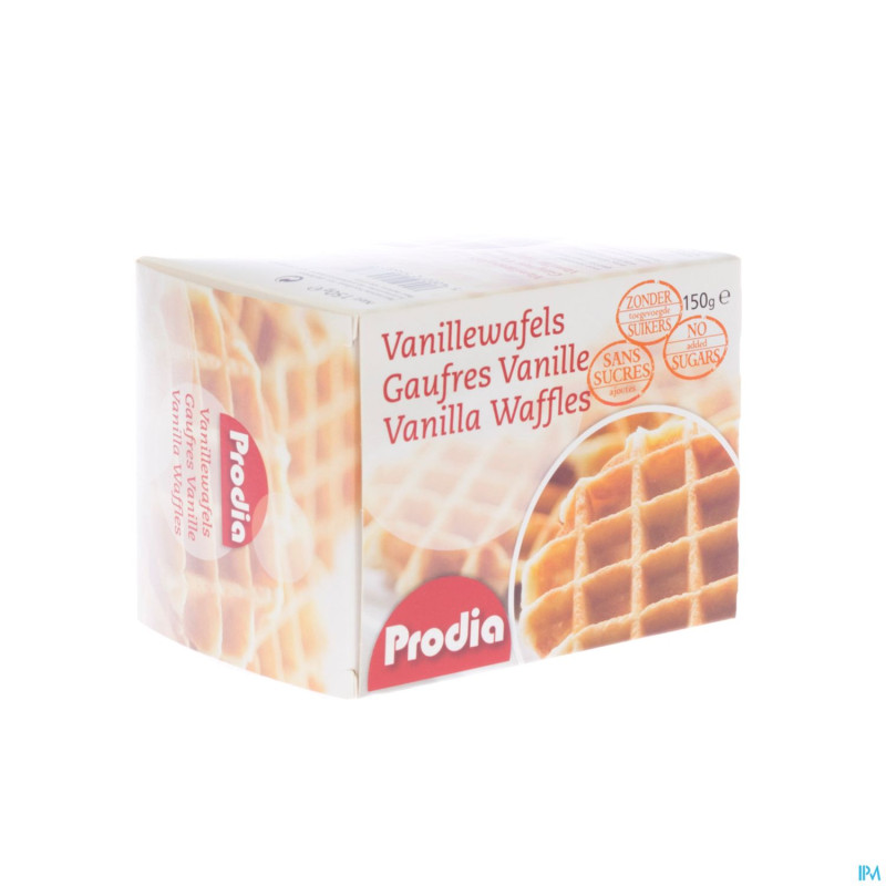 Prodia gaufre vanille+edulcorant 150g 5687 revogan