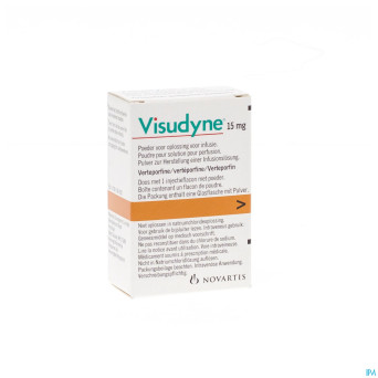 Visudyne 15mg pulv solv inf 1