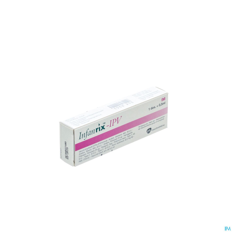 Infanrix ipv im seringue 1 dose 0,5ml