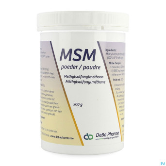 Msm pdr    soluble/ oplosb 500g    deba