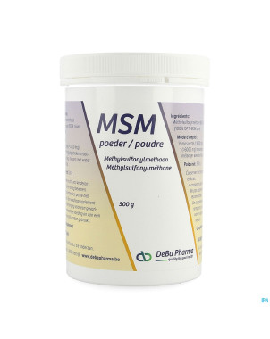 Msm pdr    soluble/ oplosb 500g    deba