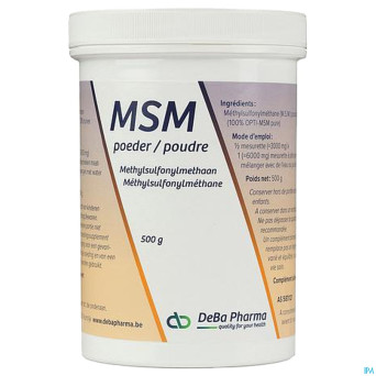 Msm pdr    soluble/ oplosb 500g    deba
