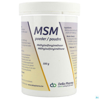 Msm pdr    soluble/ oplosb 500g    deba