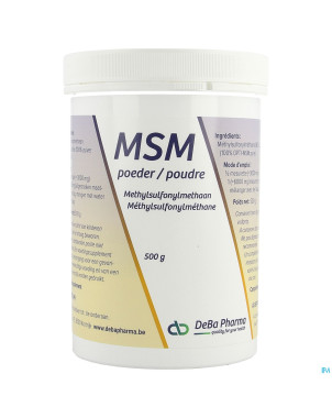Msm pdr    soluble/ oplosb 500g    deba