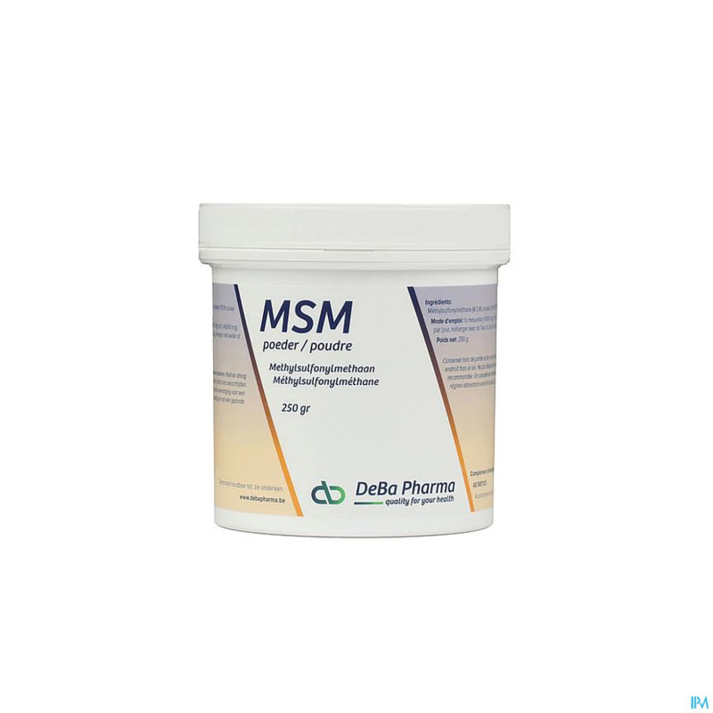 Msm pdr    soluble/ oplosb 250g    deba