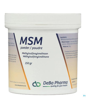 Msm pdr    soluble/ oplosb 250g    deba