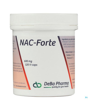 Nac n-acet.l cyst. forte    caps 120    deba