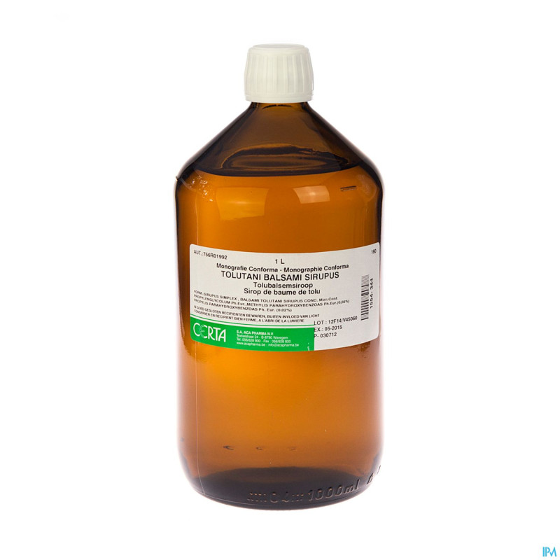 Baume de tolu sirop    1l certa