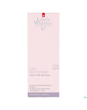 Widmer lait nettoyant n/parf    200ml