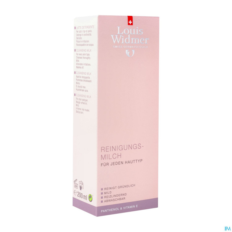 Widmer lait nettoyant parf    200ml