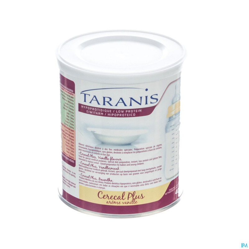 Taranis farin cerecal plus vanille 400g