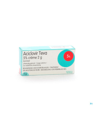 Aciclovir teva 5 % creme 2 g