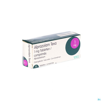 Alprazolam teva tabl 50 x 1 mg