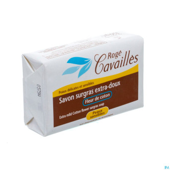 Roge cavailles savon surgr.xtr doux fl.coton  150g