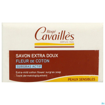 Roge cavailles savon surgr.xtr doux fl.coton  150g